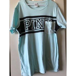 PINK Short Sleeve Campus Tee